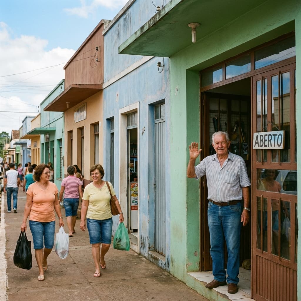 Quando você compra aqui, o dinheiro fica aqui.