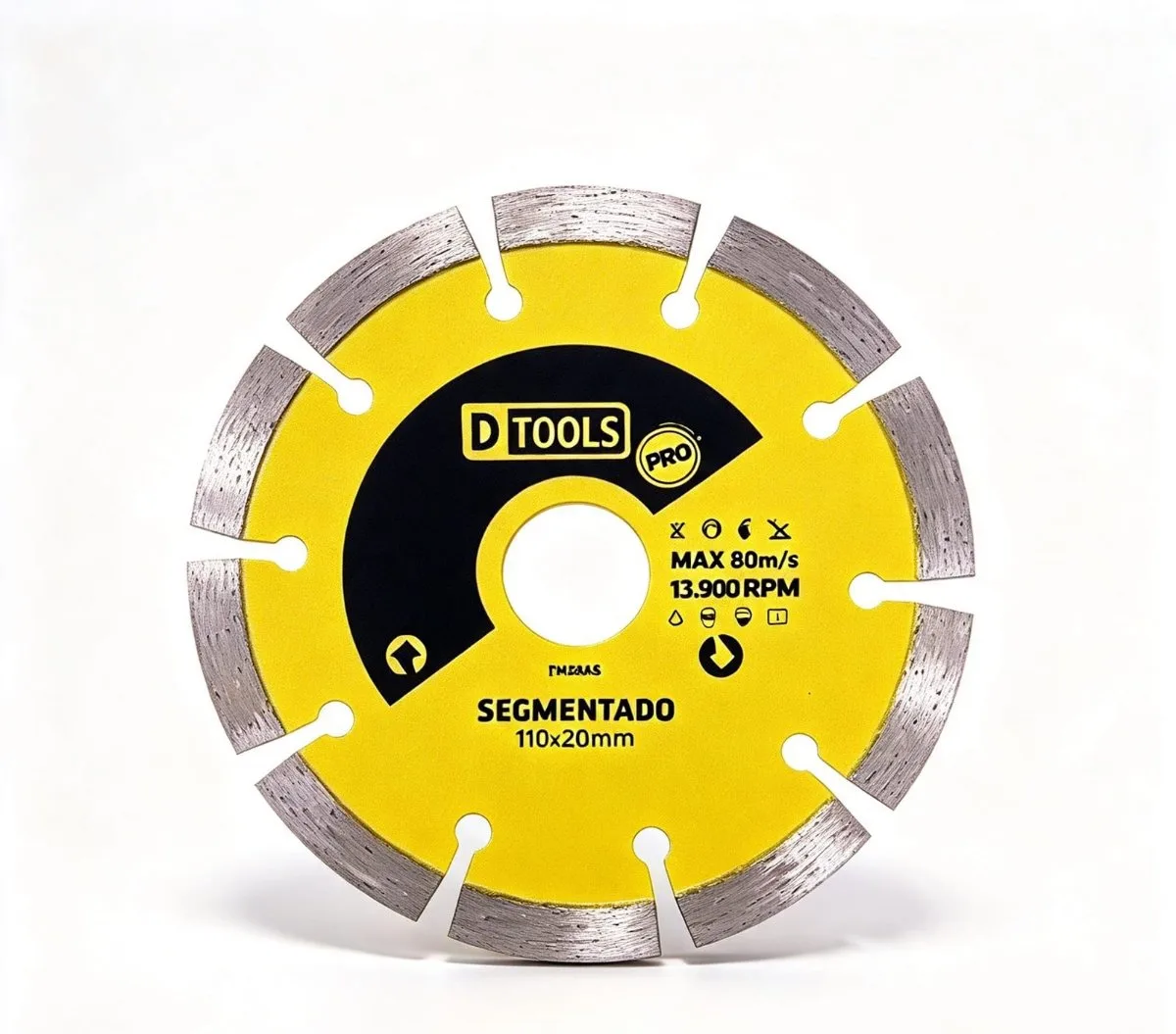 DISCO DIAMANTADO SEGMENTADO -110X20MM DTOOLS