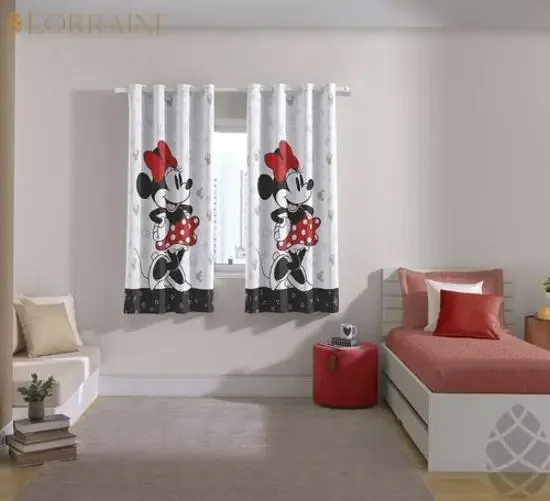 Cortina Infantil Disney Corta Luz Minnie