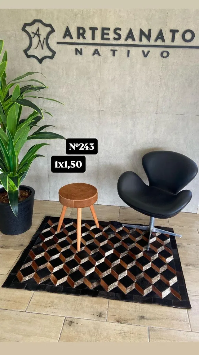 TAPETE RETANGULAR 3D 1,0X1,5