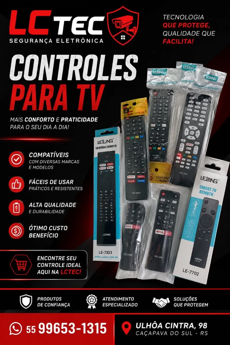 Controle para televisão