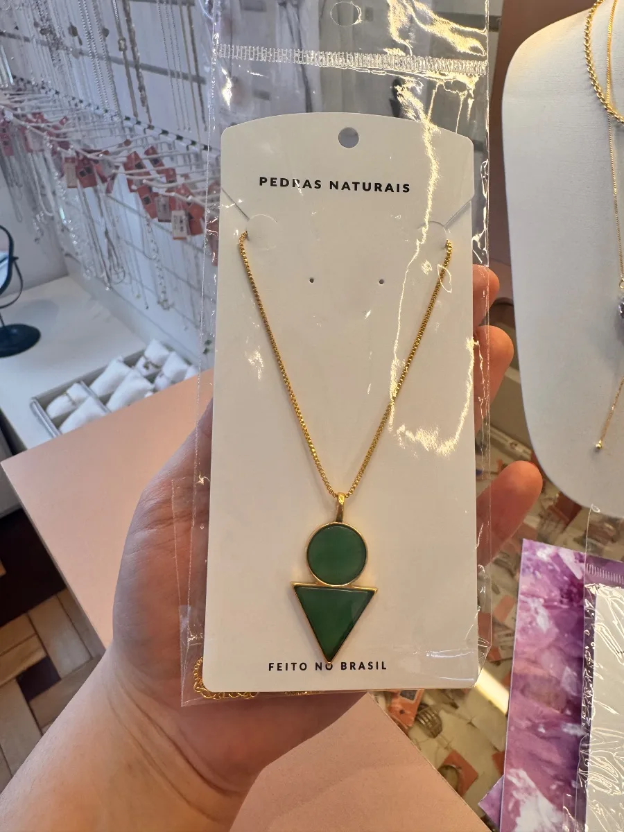 Colar Ágata Verde