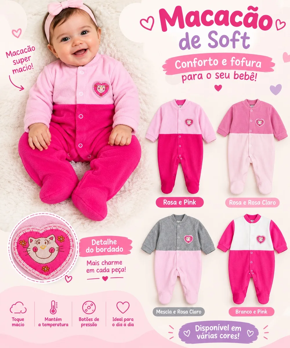 MACACÃO INFANTIL MENINA