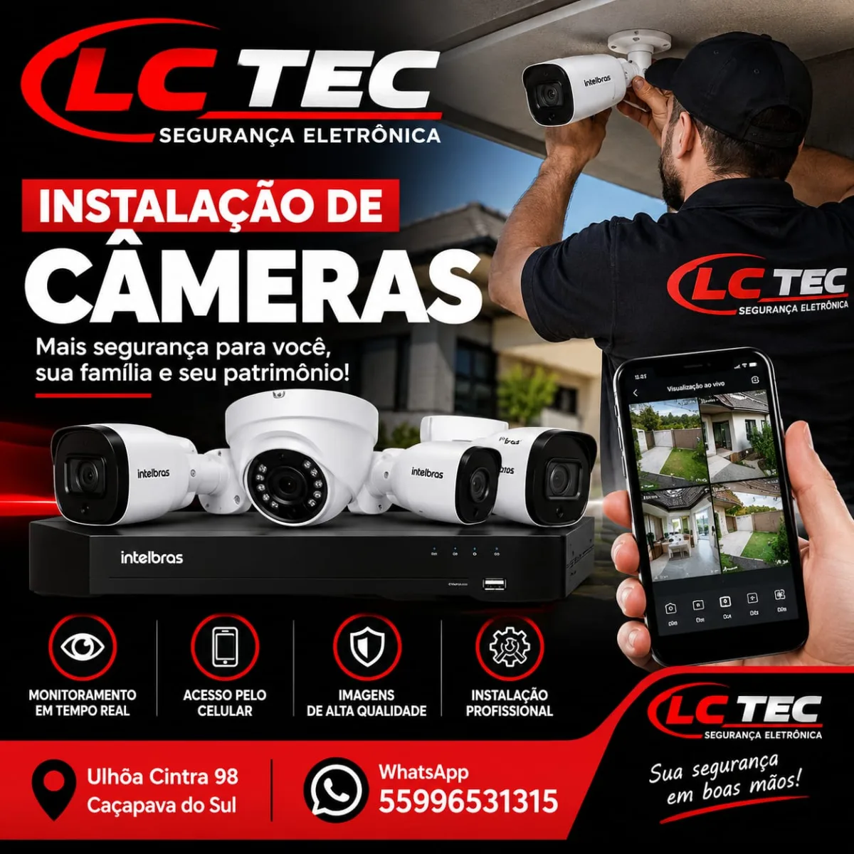 Instalação de câmeras