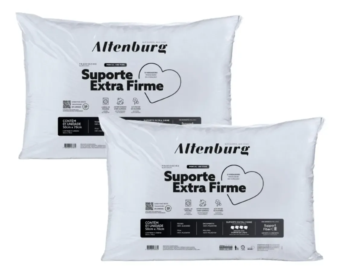 Travesseiro Altenburg Suporte Extra Firme