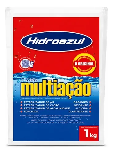 Cloro Multiação Hidroazul Refil- 1kg