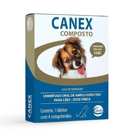 Canex Composto Vermífugo para Cães