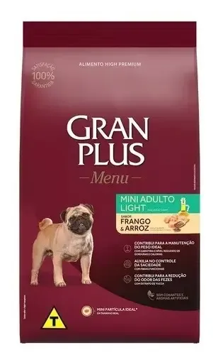Ração Gran Plus Menu Light Adultos 3kg