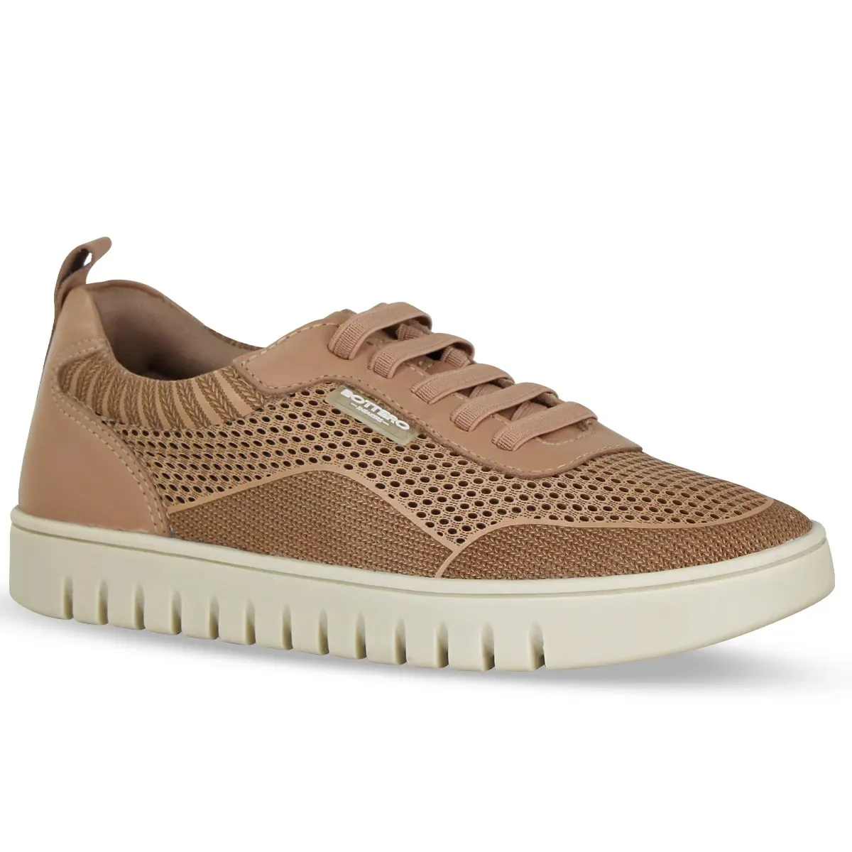 BOTTERO TENIS CASUAL FEMININO 372612 BROWN SUGAR