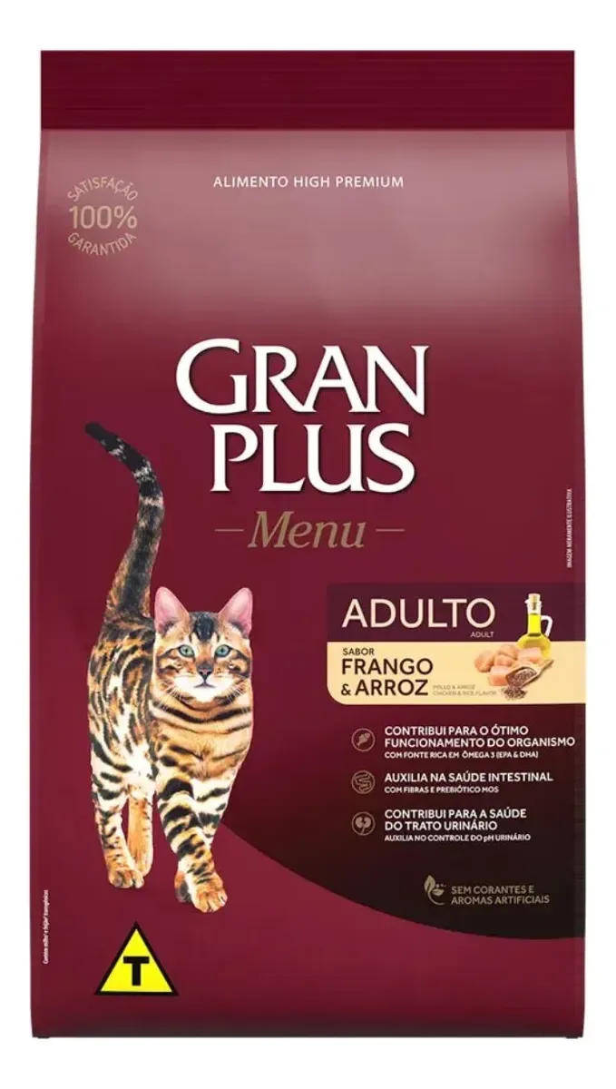 Ração Granplus Gatos Adultos Premium 3kg