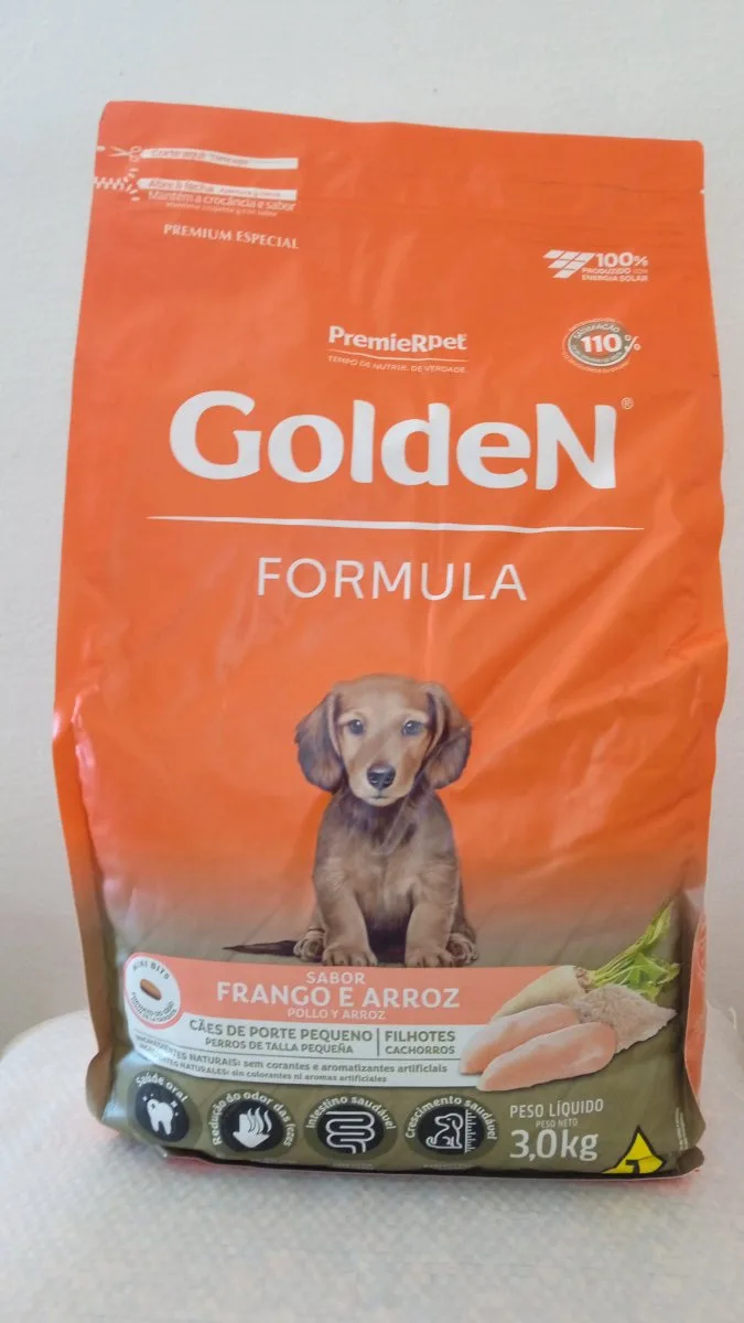 Ração Golden Cães Porte Pequeno Filhotes 3 kg