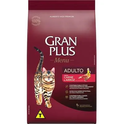 Ração GranPlus Gatos Adultos Premium 3kg