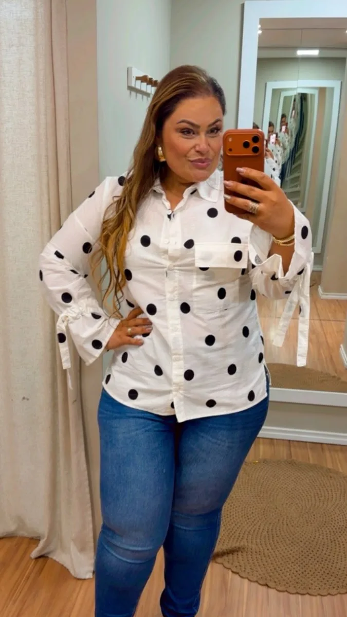 CAMISA BRANCA ESTAMPA POA