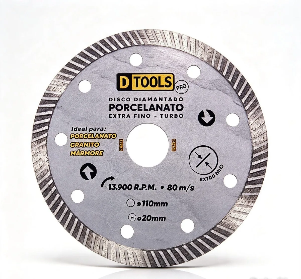 DISCO DIAMANTADO PORCELANATO PRO- 110X20 DTOOLS