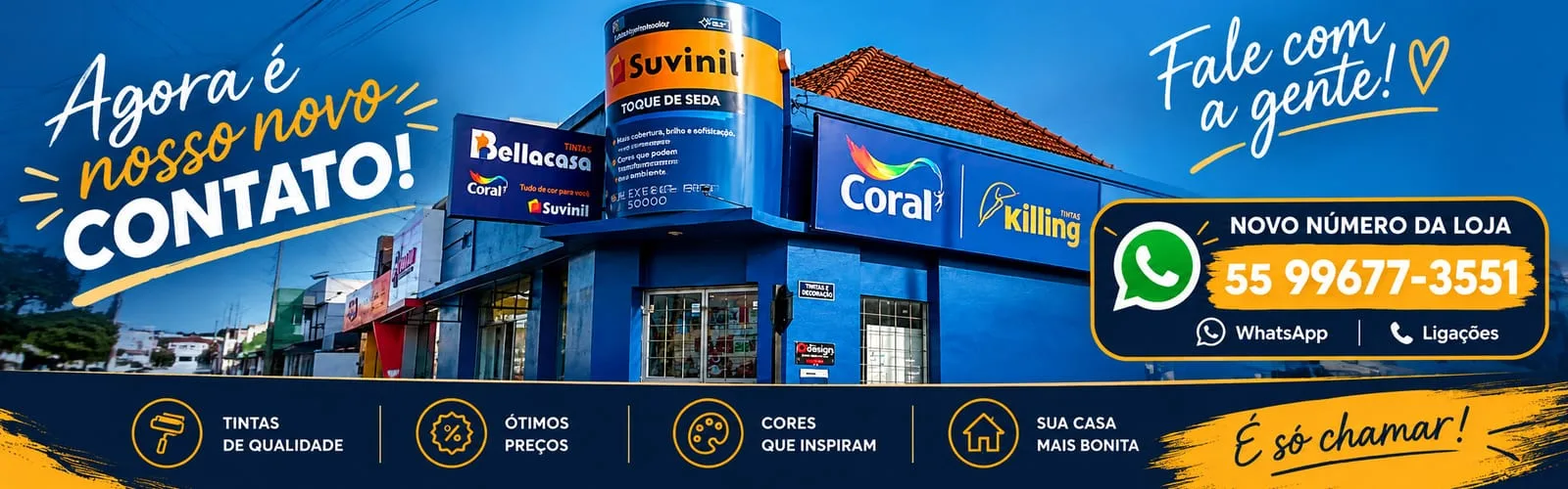 Banner da loja Bellacasa Tintas