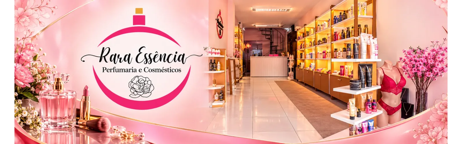 Banner da loja RARA ESSENCIA PERFUMARIA E COSMETICOS